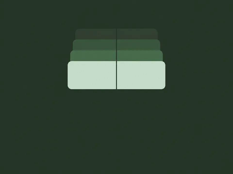 Layered records lined up on one shared axis